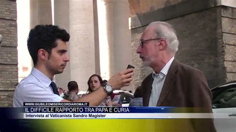 In una lunga intervista fatta dal direttore ferruccio de bortoli che il corriere della sera pubblica in prima pagina, il capo della chiesa cattolica papa francesco risponde tra l'altro a una domanda sulle malattie terminali e il testamento biologico, suggerendo. Intervista a Vaticanista Sandro Magister su Papa Francesco ...