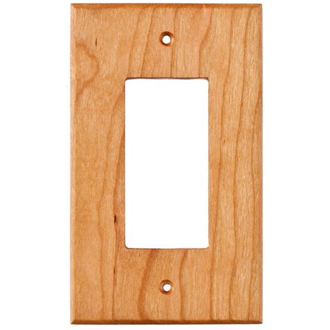 We salvage our reclaimed oak from 100 year old houses in southern west virginia. Cherry Wood Wall Plates - 1 Gang GFCI Outlet Cover