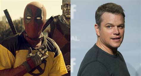 Neither damon nor any one involved in deadpool 2 have revealed how the actor's cameo came about, but it seems likely that it has something to do with director david leitch. "Deadpool 2" tiene un cameo secreto de Matt Damon | LUCES ...