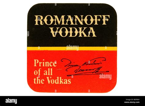 Romanoff Vodka Príncipe De Todos Los Vodkas Fotografía De Stock Alamy