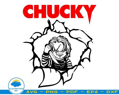 Scrapbooking Papercraft Chucky Svgchucky Horror Movie Svghalloween