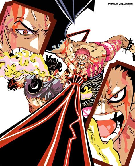 Luffy Vs Katakuri Vector Art By Raijtt On Deviantart One Piece Anime