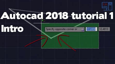Autocad 2018 Tutorial For Beginners Interface Introduction Autocad