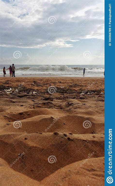 Beach Filled With Dirt And Waste In Kerala India Editorial Stock