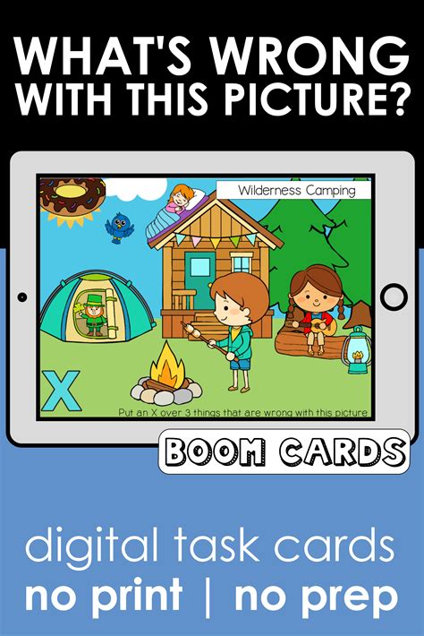 Whats Wrong With This Picture Adventure Kids Boom Cards Language