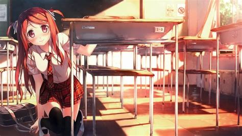 Anime Original Girl Smile School Wallpaper Anime Wallpaper Anime