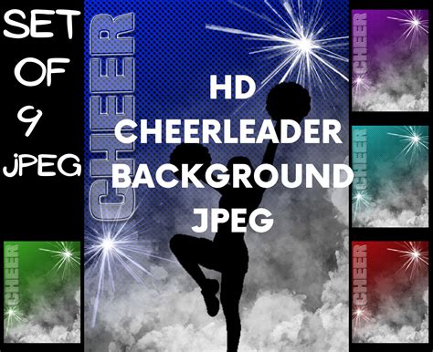 Hd Cheerleading Background 18 X 24 Inch 300 Dpi Digital Download Jpeg