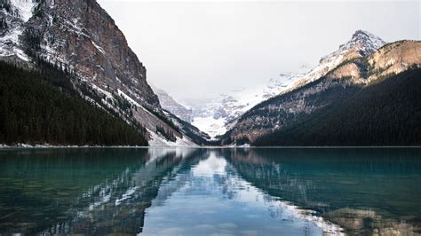 Download Wallpaper 3840x2160 Mountains Snow Lake Reflection Nature