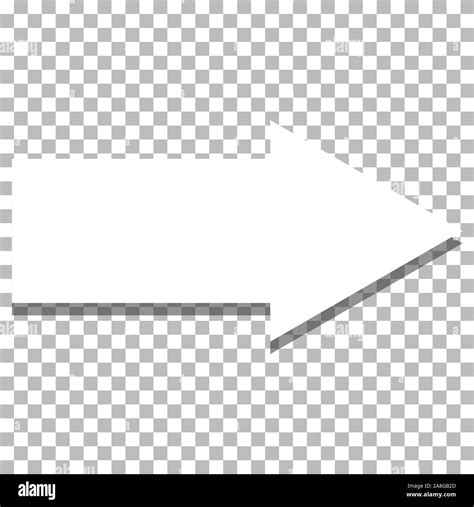 White Arrow Icon On Transparent Background Flat Style White Arrow