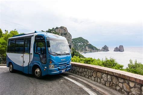You can reach the beach club on foot, via the little path which commences next to the tragara viewing point. Shuttle Bus: Port - Capri - Anacapri or Return. From: Capri - 2020