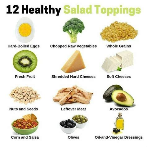 12 Healthy Salad Toppings Salad Toppings Delicious Salads Healthy