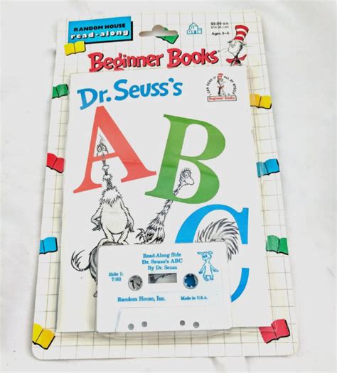 Dr Seuss Abc Cassette And Book Read A Long 1992 Random House Sealed