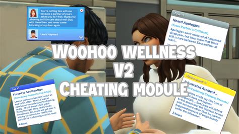 Woohoo Wellness V2 Cheating Module Update The Sims 4 Small Mods And