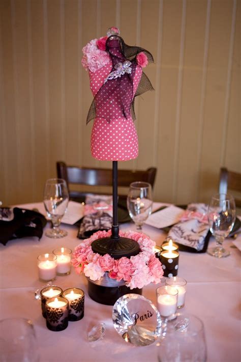 Pink And Black Centerpiece
