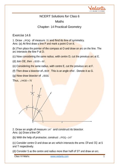 Ncert Solutions For Class 6 Maths Chapter 14 Practical Geometry Ex 14