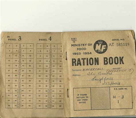 Owd Fred Countryman My Old Ration Book From Ww2 236