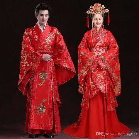 Autumn winter women chinese style hanfu dress traditional ming dynasty embroidery wedding dresses oriental elegant fairy costume. 2019 Chinese Style Ancient Wedding Clothing Antique Groom ...