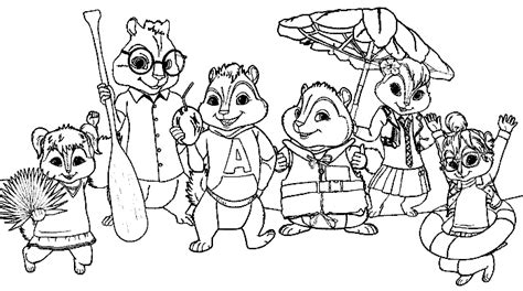 Ausmalbilder Alvin und die Chipmunks 01 | Ausmalbilder ...