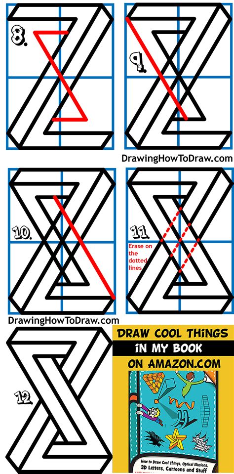 How To Draw A Cool Impossible Shape Escher Infinity Shape Easy Step