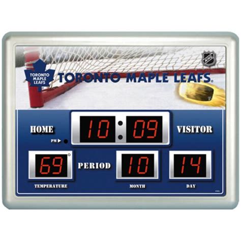 Toronto Maple Leafs 14 X 19 Large Scoreboard Clock