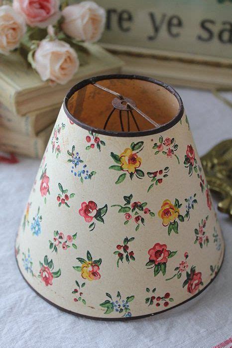Small Vintage Lamp Shade With Colourful Florals Vintage House