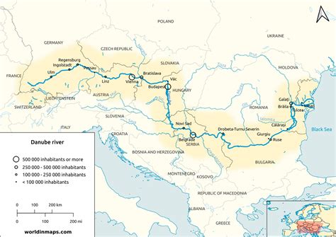 Danube River Terra Scientifica Maps Catalog