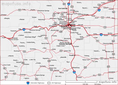 Colorado Maps Of Us State And County Map Of Usa World Map