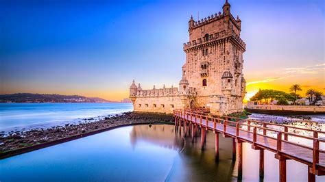 Португалия с древнейших времён до нач. Скачать 3840x2160 башня, мост, белен, лиссабон, португалия ...
