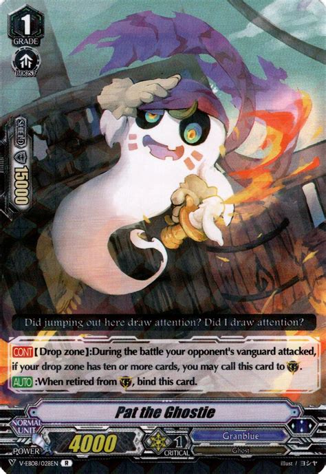 We did not find results for: Pat the Ghostie - V-EB08 My Glorious Justice - Cardfight Vanguard - Big Orbit Cards