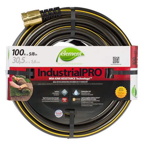 25 50 garden hoses watering irrigation the home depot store finder. Element IndustrialPRO 5/8 in. Dia x 100 ft. Lead Free ...