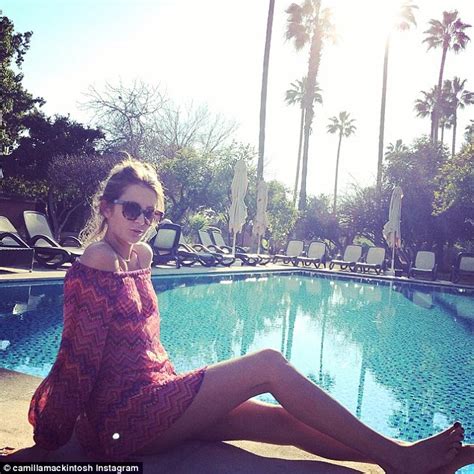 Millie Mackintosh Shows Off Her Fat Free Sausage Legs In Pool Selfie