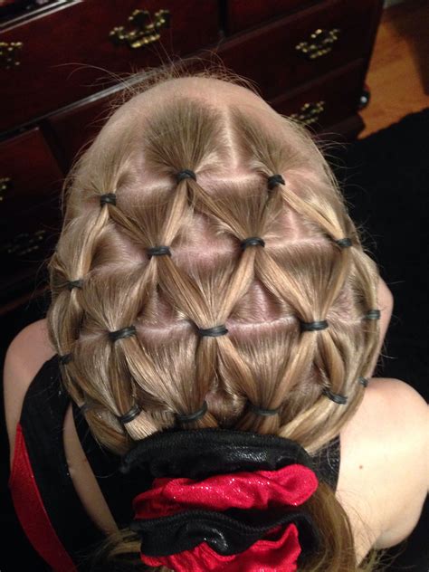 Pin By えちう On Hairstyles Gymnastics Hair Competition Hair