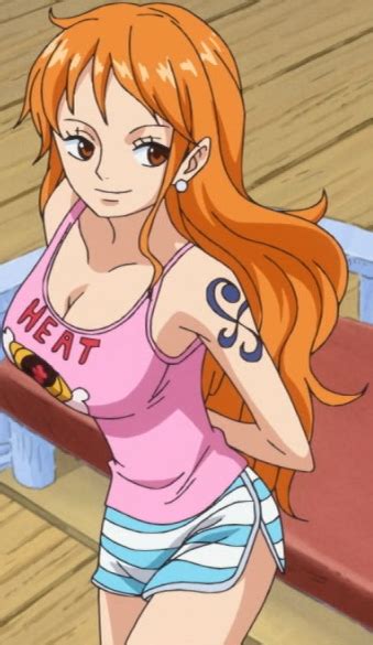 Nami In The Wonderful Heat Top One Piece Nami One Piece One Piece Manga