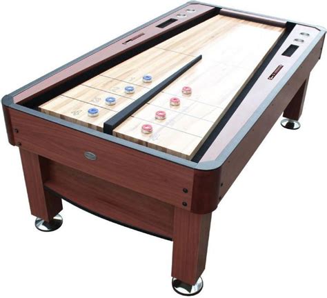 Berner The Rebound 7 Shuffleboard Table In Cherry Woptional Ping P