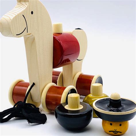 Hee Haw Stacking Horse Toy By Ida Gombae