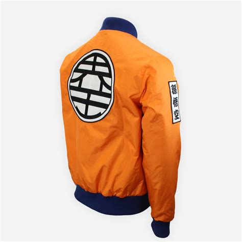 Dragon ball z bomber jacket goku symbol. Shop Dragon Ball Z Bomber Jacket - Orange | Funimation