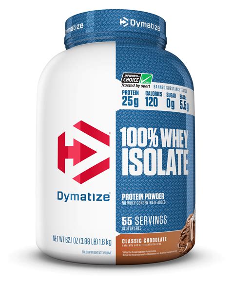 Dymatize 100 Whey Isolate Protein Powder Classic Chocolate 282 Oz