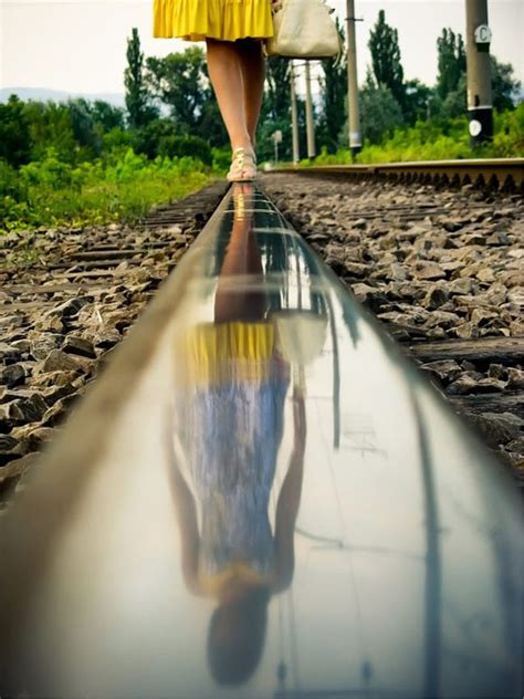 Railroad Track Metal Reflection Legs Women Women Outdoors Hd Phone Wallpaper Peakpx