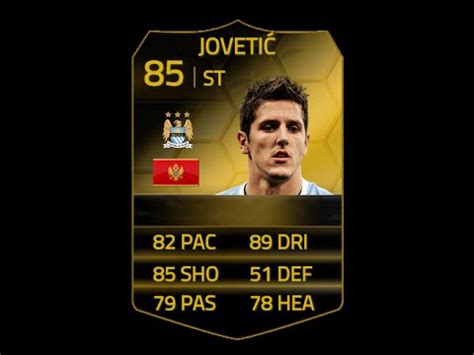 Le 14 décembre, il a été élu meilleur joueur du partizan de l'année 2007. FIFA 14 IF JOVETIC 85 Player Review & In Game Stats ...