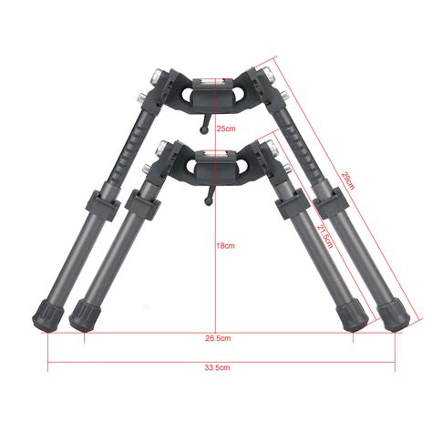 China Lra Light Weight Carbon Fiber Tactical Long Leg Bipod Cl17 0031
