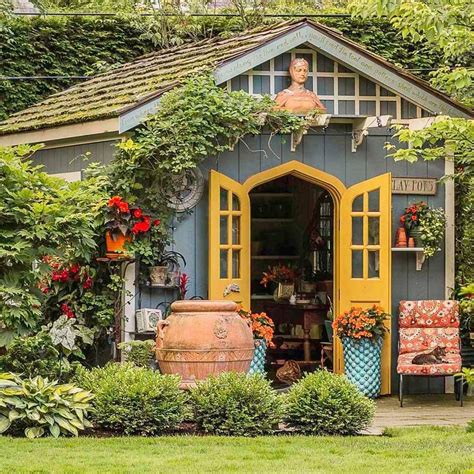 Love This She Shed Backyard Sheds Cottage Garden Shed Design