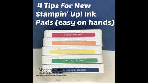 4 Tips For New Stampin Up Ink Pads 2018 Easy On The Hands Youtube