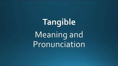 We did not find results for: Tangible Pronunciation and Meaning - YouTube