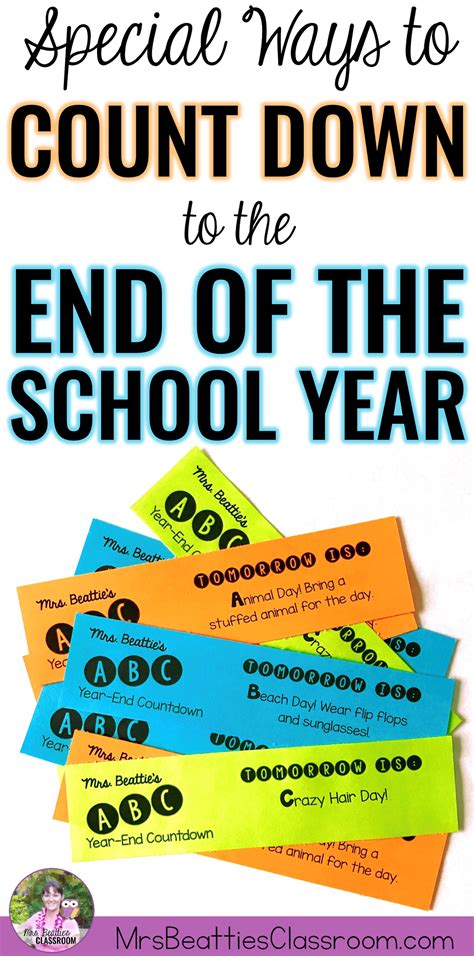 Special End Of The Year Countdown Ideas For School School Countdown