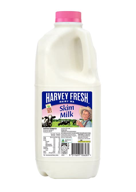Free Range Skim Milk 2 Litre Harvey Fresh