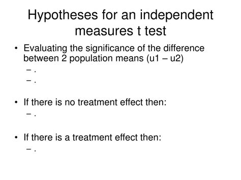 Ppt Ch 10 The Independent Measures T Test Powerpoint Presentation Id1396120