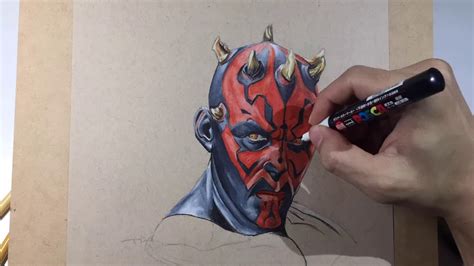 Darth Maul Speed Drawing 2019 Starwars Youtube