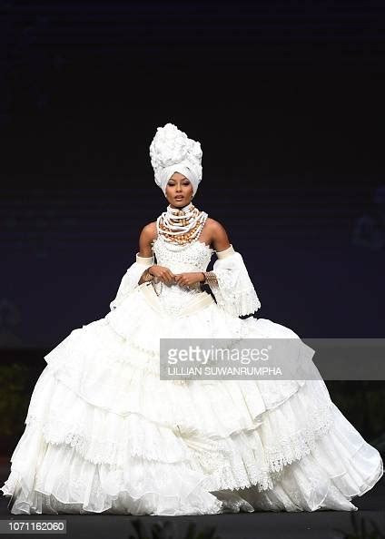 Akisha Albert Miss Curacao 2018 Walks On Stage During The 2018 Miss