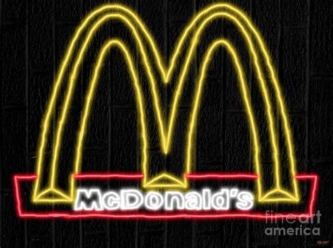 Mcdonalds Neon Mixed Media By Daniel Janda Pixels