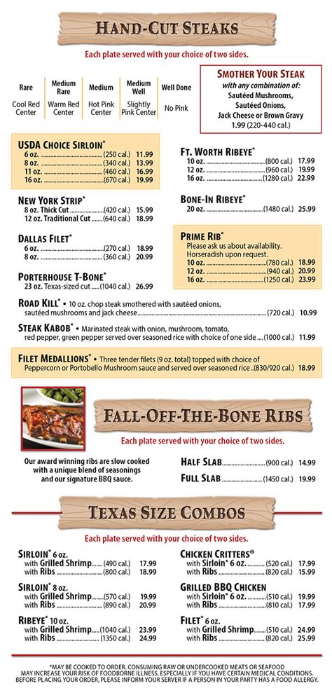The chain operates 563 restaurants in 49 states. Road House Texas Roadhouse Menu Pdf ~ news word